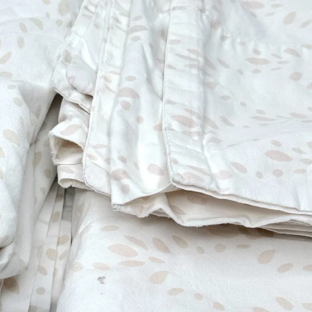 RESTORATION HARDWARE Baby & Child 1 PC Twin Flat Top Sheet 4 PC Pillowcases